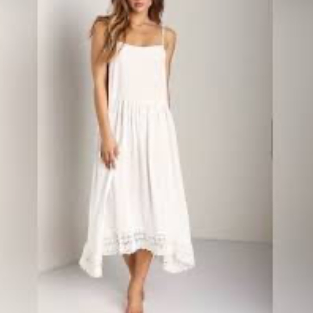 Free People Intimately  White Cotton Crochet